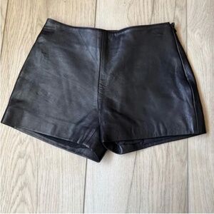 Hugo Buscati Leather shorts